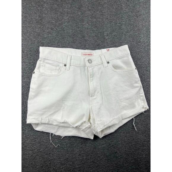Lucky Brand Pants - Lucky Brand Womens Shorts Size 27 White Denim‎ Casual